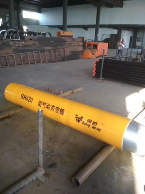 El martillo de presión del tubo neumático BH420 afecta la fuerza 800T los 2.8m de largo amarillos