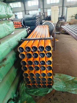 Acero al carbono 8,56 mm tubo de perforación robusta doble construcción de pared 73/76/89 mm OD Negro/azul